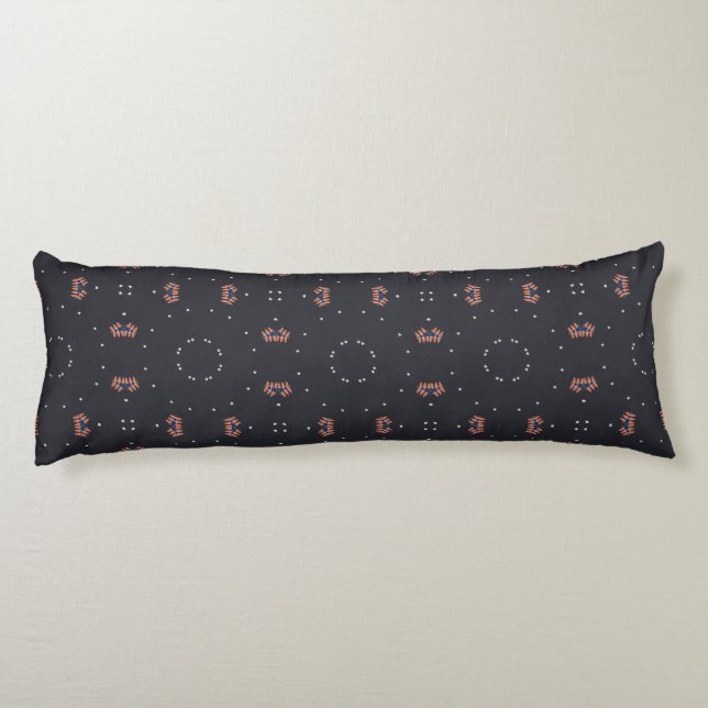 Stars And Unique Spaceship Pattern Body Cushion (Back)