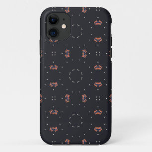 Stars And Unique Spaceship Pattern iPhone 11 Case