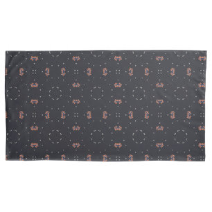 Stars And Unique Spaceship Pattern Pillow Case