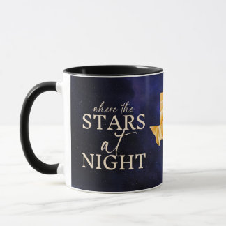 Stars at Night are Big and Bright Texas Rose Mug
