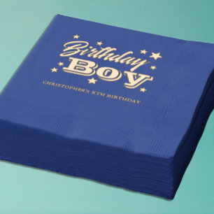 Stars Birthday Foil Napkins