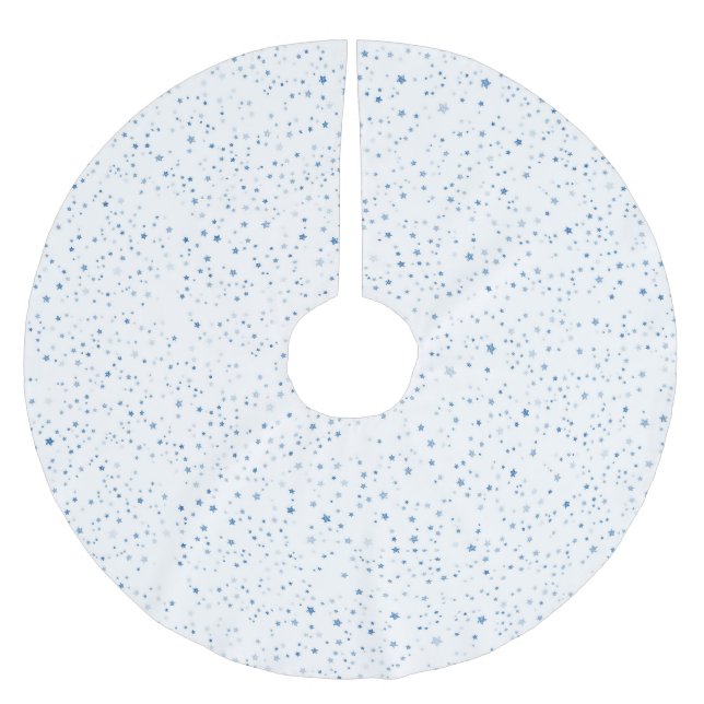 Stars Brushed Polyester Tree Skirt (Front)