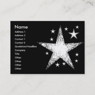 Stars business card