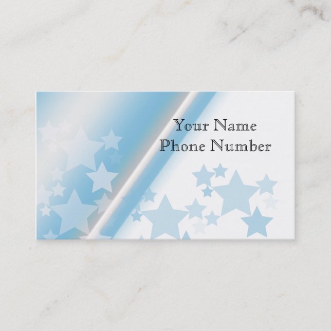Stars Business Card Template (Front)