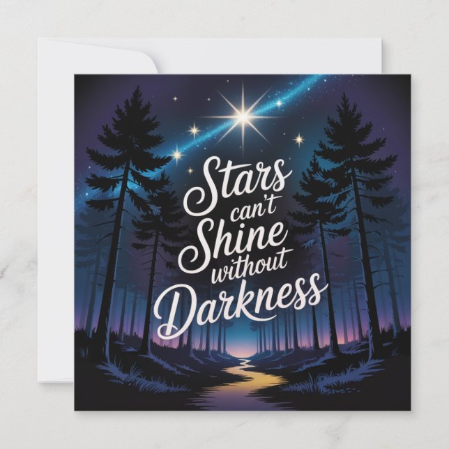 Stars Can't Shine Without Darkness Invitation (Front)