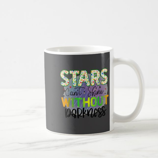 Stars Can't Shine Without Darkness Motivational Qu Coffee Mug (Right)