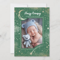Stars Celestial Cute Green Newborn Photos Birth
