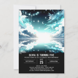 Stars Celestial Digital Birthday Invitation