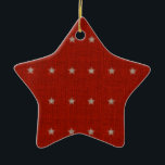 Stars Ceramic Christmas Ornament<br><div class="desc">Text can be added to this ornament to make a personalised holiday gift. If you need help,  just click on the contact link above to send the designer a personal detailed message. ©Mujka</div>