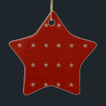 Stars Ceramic Christmas Ornament<br><div class="desc">Text can be added to this ornament to make a personalised holiday gift. If you need help,  just click on the contact link above to send the designer a personal detailed message. ©Mujka</div>
