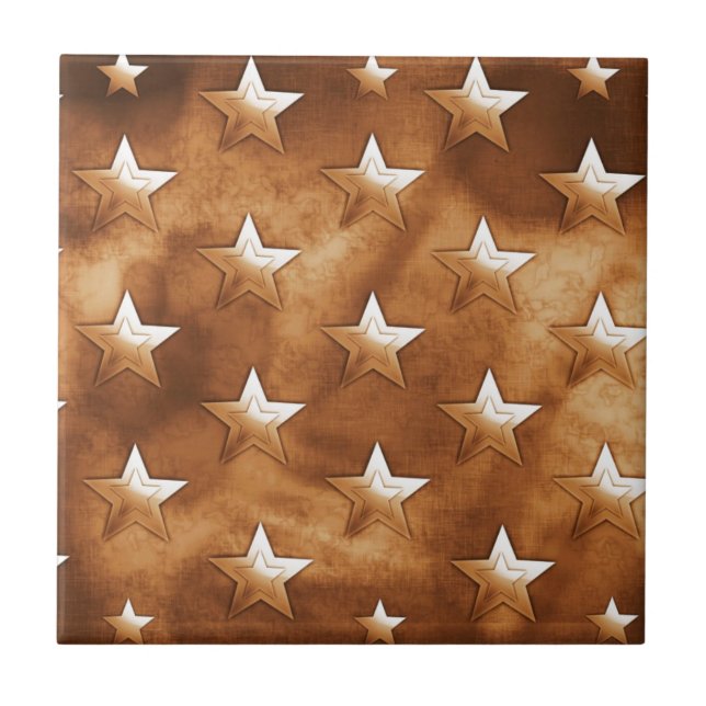 Stars Ceramic Tile (Front)