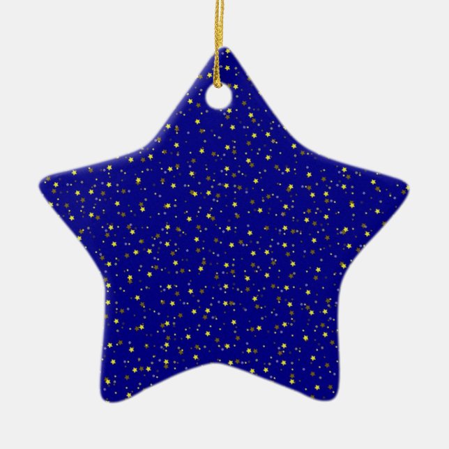 Stars Ceramic Tree Decoration (Front)