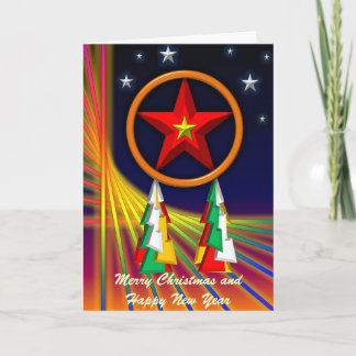 Stars Christmas Greeting Card