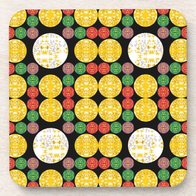 Stars Circles Coaster (Front)