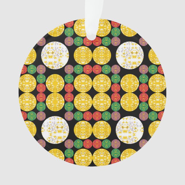 Stars Circles Ornament (Front)