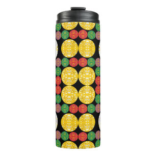 Stars Circles Thermal Tumbler