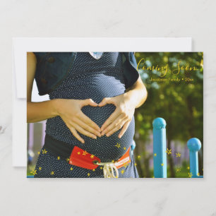 Stars Coming Soon Baby Announcement Photo Card