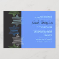STARS CONNECTING Bar Bat Mitzvah Invitation