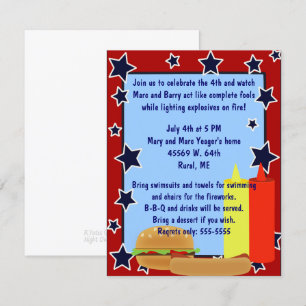 Stars Cookout Invitation