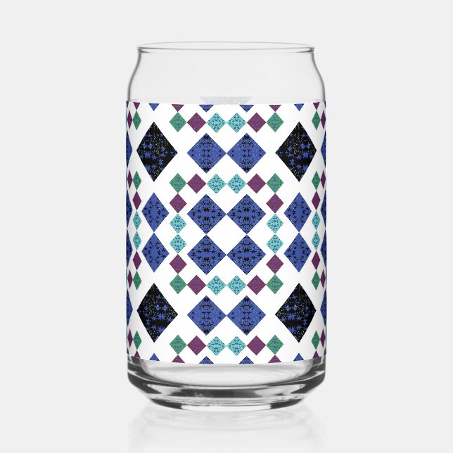 Stars Diamonds Can Glass (Front)