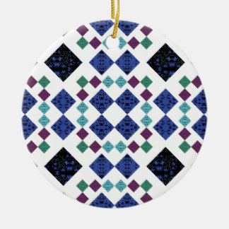 Stars Diamonds Ceramic Ornament