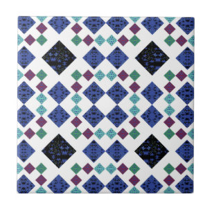 Stars Diamonds Ceramic Tile