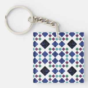 Stars Diamonds Key Ring