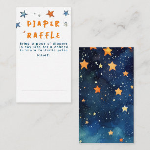 Stars Diaper Raffle Baby Shower Tickets Enclosure Card