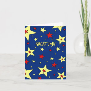 Stars Employee Appreciation Great Job Card