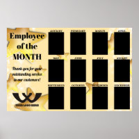 stars employee of the month 4X6 photo display