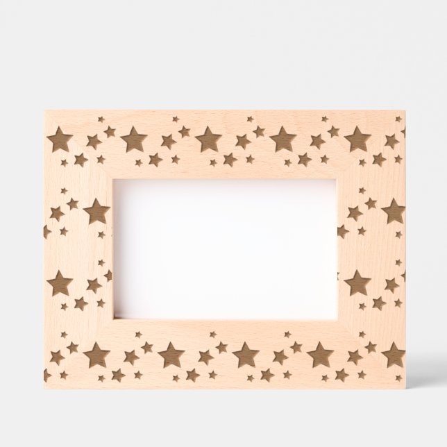 Stars Etched Picture Frame  (Front)