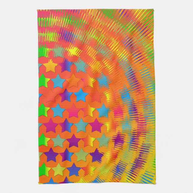 Stars Exploded-Kitchen Towel (Vertical)