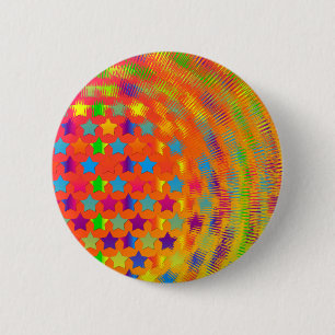 Stars Exploded PIN BACK BUTTON