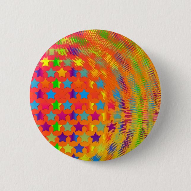 Stars Exploded PIN BACK BUTTON (Front)
