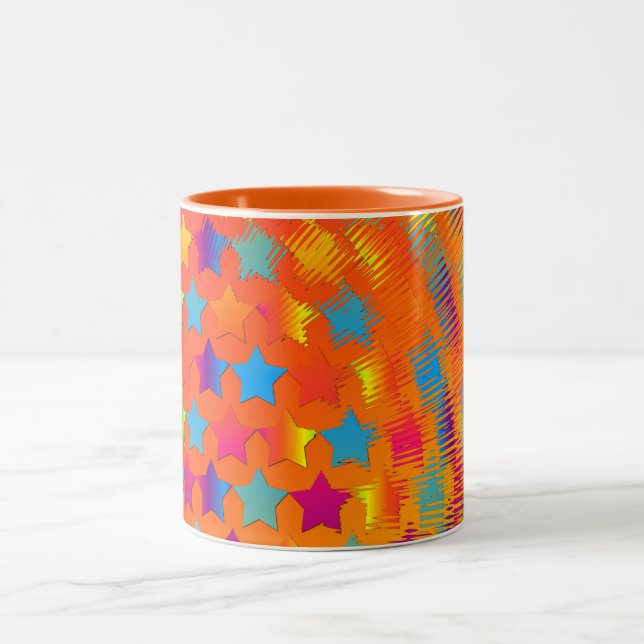 Stars Exploded-Two Tone COFFEE MUG (Center)