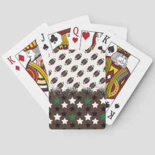 Stars & Footballs Playing Cards