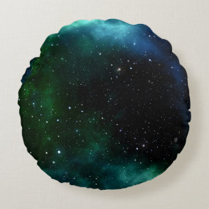 Stars Galaxy Gradient Round Cushion