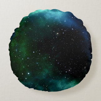 Stars Galaxy Gradient Round Cushion