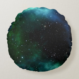 Stars Galaxy Gradient Round Cushion