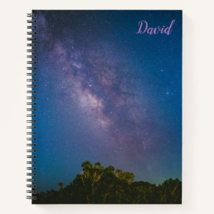 Stars Galaxy Night Sky Notebook