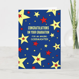 Stars Goddaughter Congratulations Graduation Card