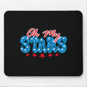 Stars, happy 4th of july, patriotic independenceSt Mouse Pad