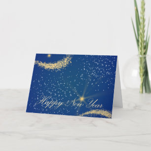 Stars Happy New Year Holiday Card