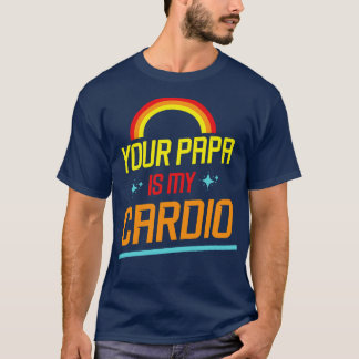 Stars Heart Rainbow Your Papa Is My dio Grandpa Fa T-Shirt