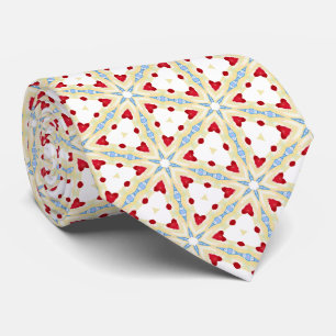 Stars, Hearts and Triangles Tie