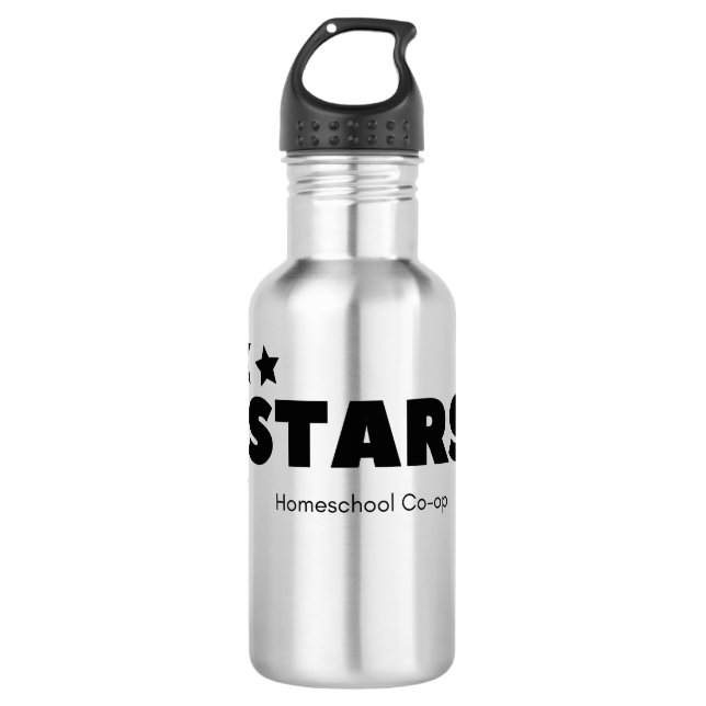 STARS homeschool co-op Water Bottle (Front)