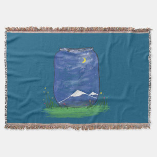 Stars in a Jar Throw Blanket