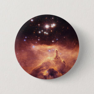 Stars in deep space 6 cm round badge