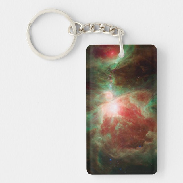 Stars in Orion Nebula Space Key Ring (Front)