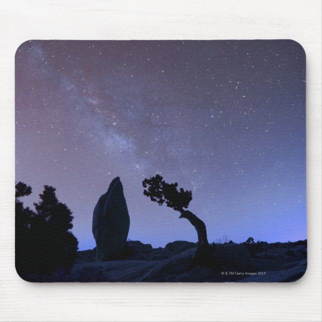 Stars in sky over desert mouse pad (Front)